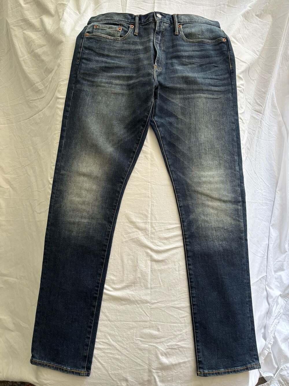 Gap Slim Stretch Vintage Worn Medium Wash Denim Jeans